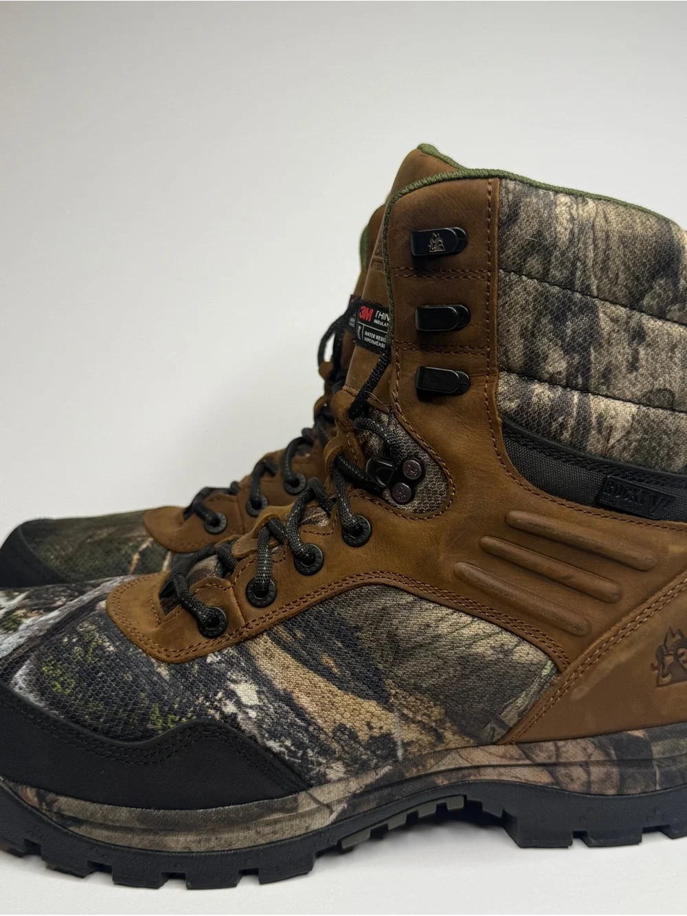 Rocky Lynx Mossy Oak Country DNA Waterproof 800G Insulated Boots Size 12M NWOB
